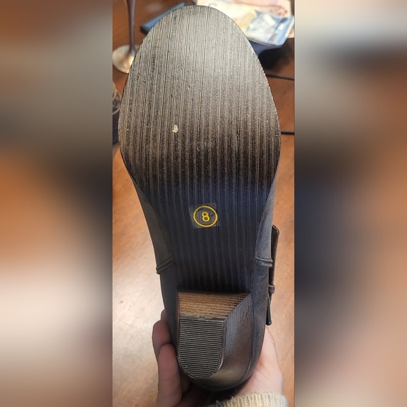 Mia Brown Cowboy Western Heeled Distressed Boots Pull On Size 8.5 *See Notes* - Picture 5 of 8